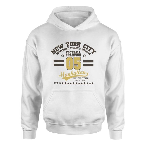 NYC UAD Champion Hoodie M - Beyaz