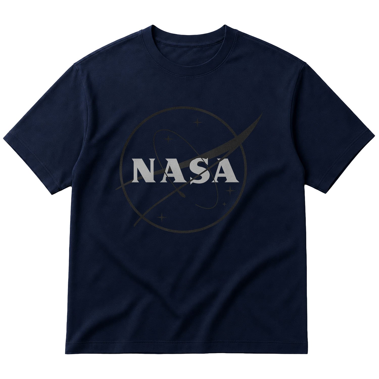 NASA Muted Oversize Tişört L - İndigo Mavisi
