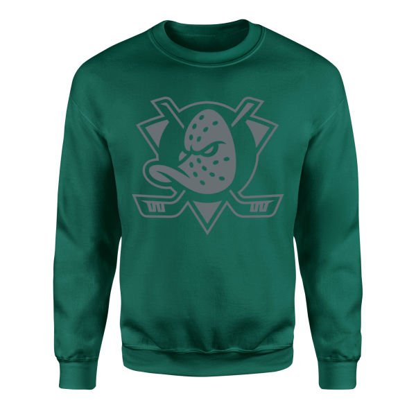 Anaheim Ducks Muted Shield Sweatshirt S - Nefti Yeşili