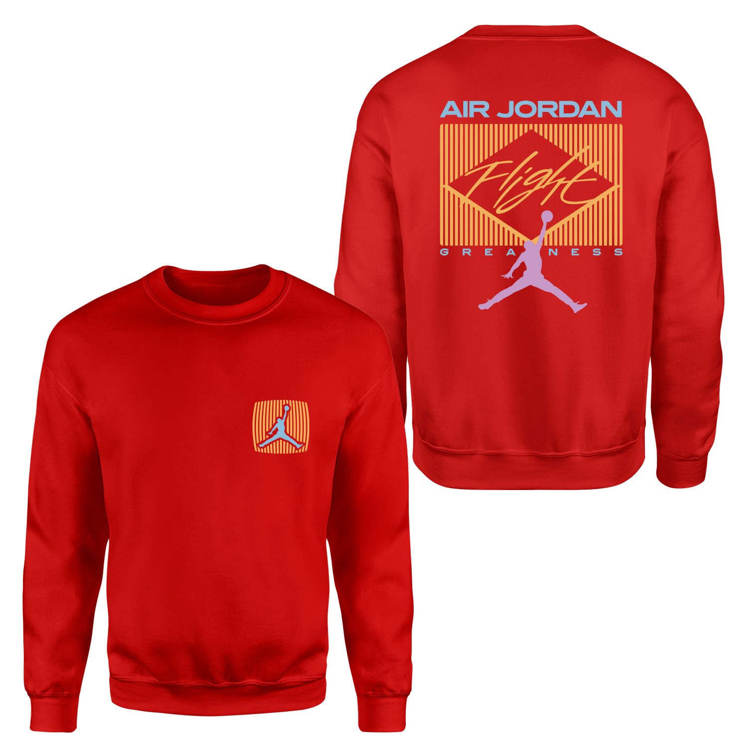Flight Jordan Pastel Sweatshirt XXL - Kırmızı