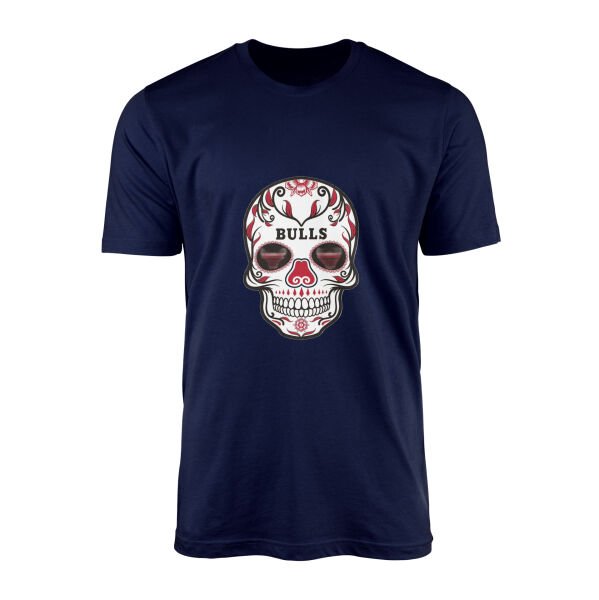Bulls Skull Tişört M - İndigo Mavisi