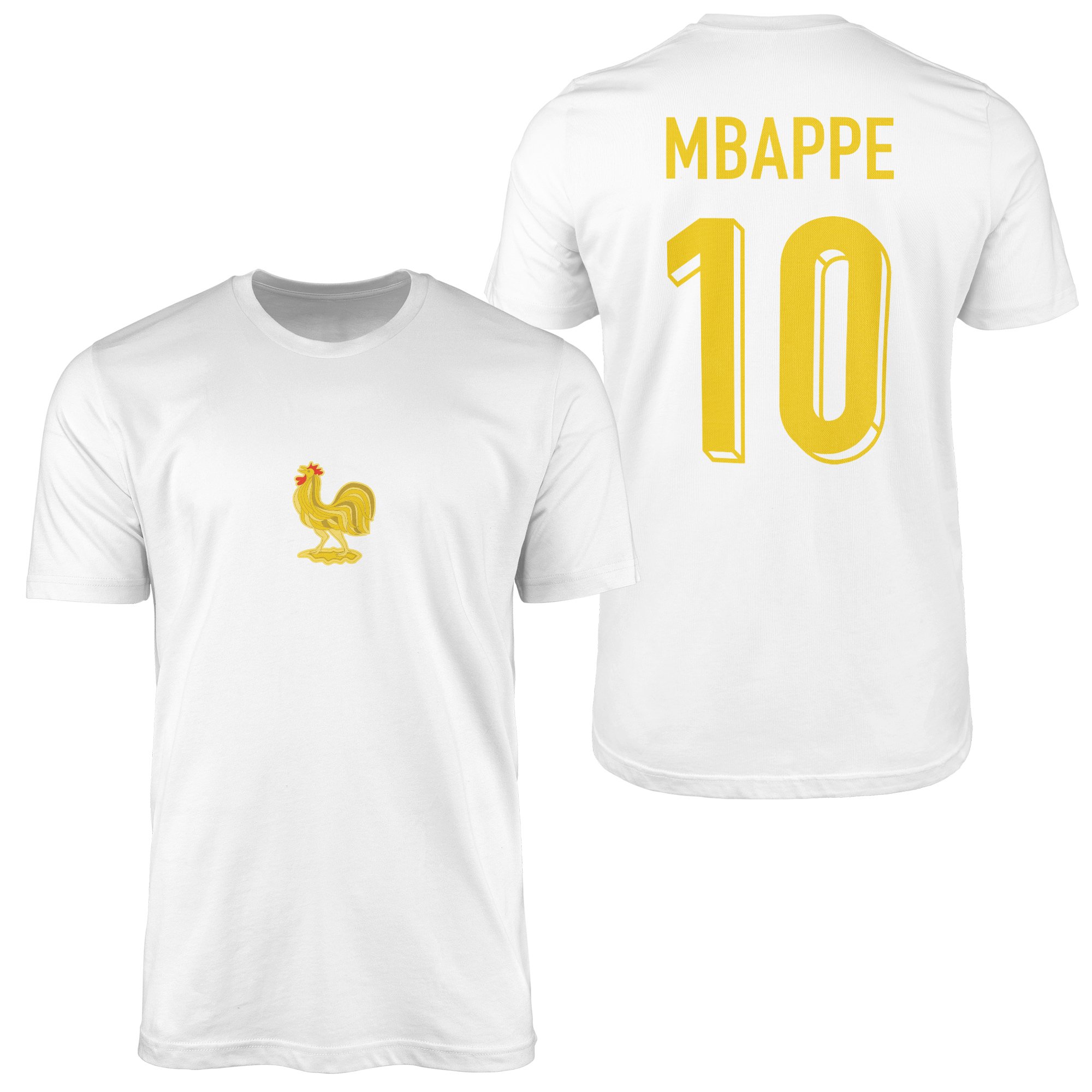 KYLIAN MBAPPE | Fransa 24 Basic Edition Tişört XXL - Beyaz