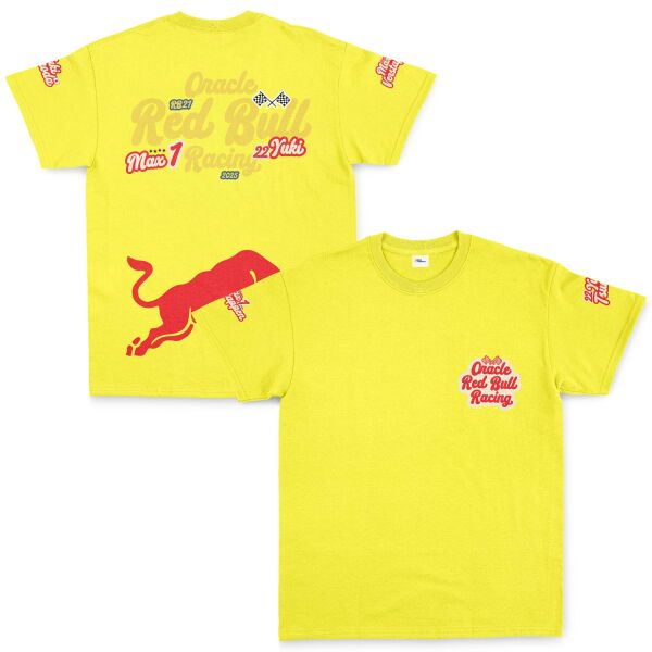 Oracle Red Bull Racing 2025 Max & Yuki Fan Edition Tişört M - Sarı