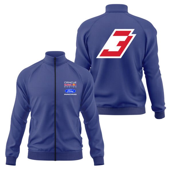 Max Verstappen Red Bull Jersey Fermuarlı Sweatshirt XL - İndigo Mavisi