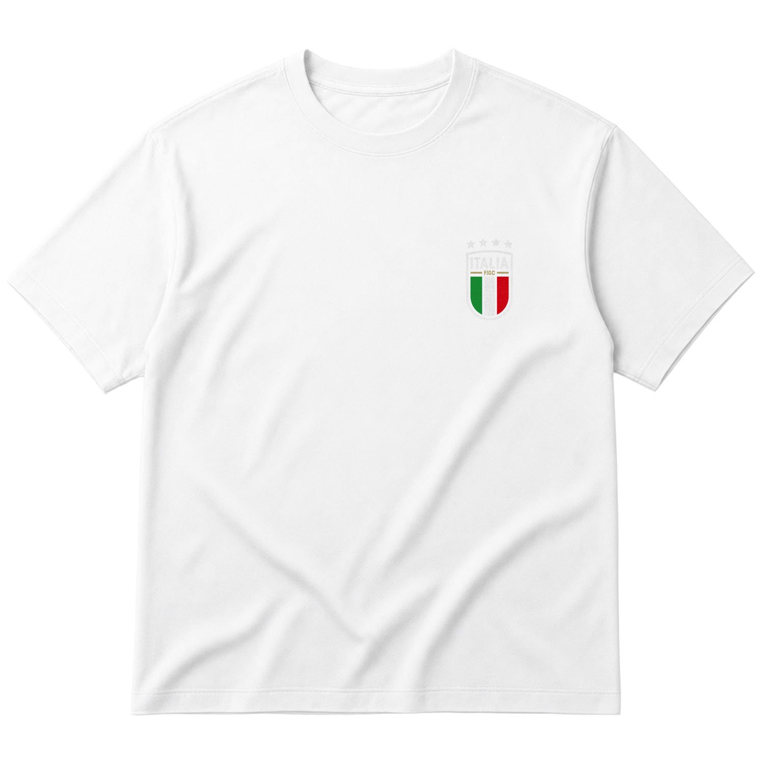 Italia Azzurri Oversize Tişört XL - Beyaz