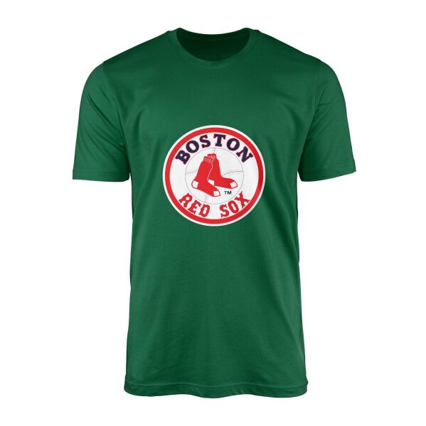 Boston RED SOX Baseball Tişört S - Nefti Yeşili