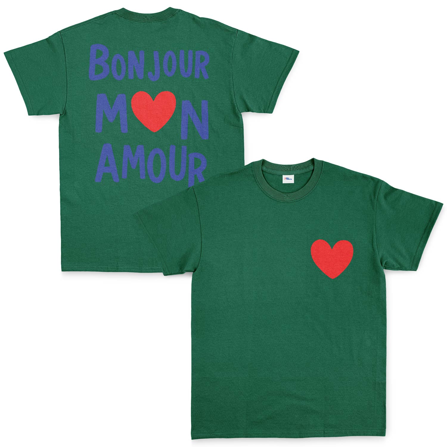 Bonjour Mon Amour Tişört S - Nefti Yeşili