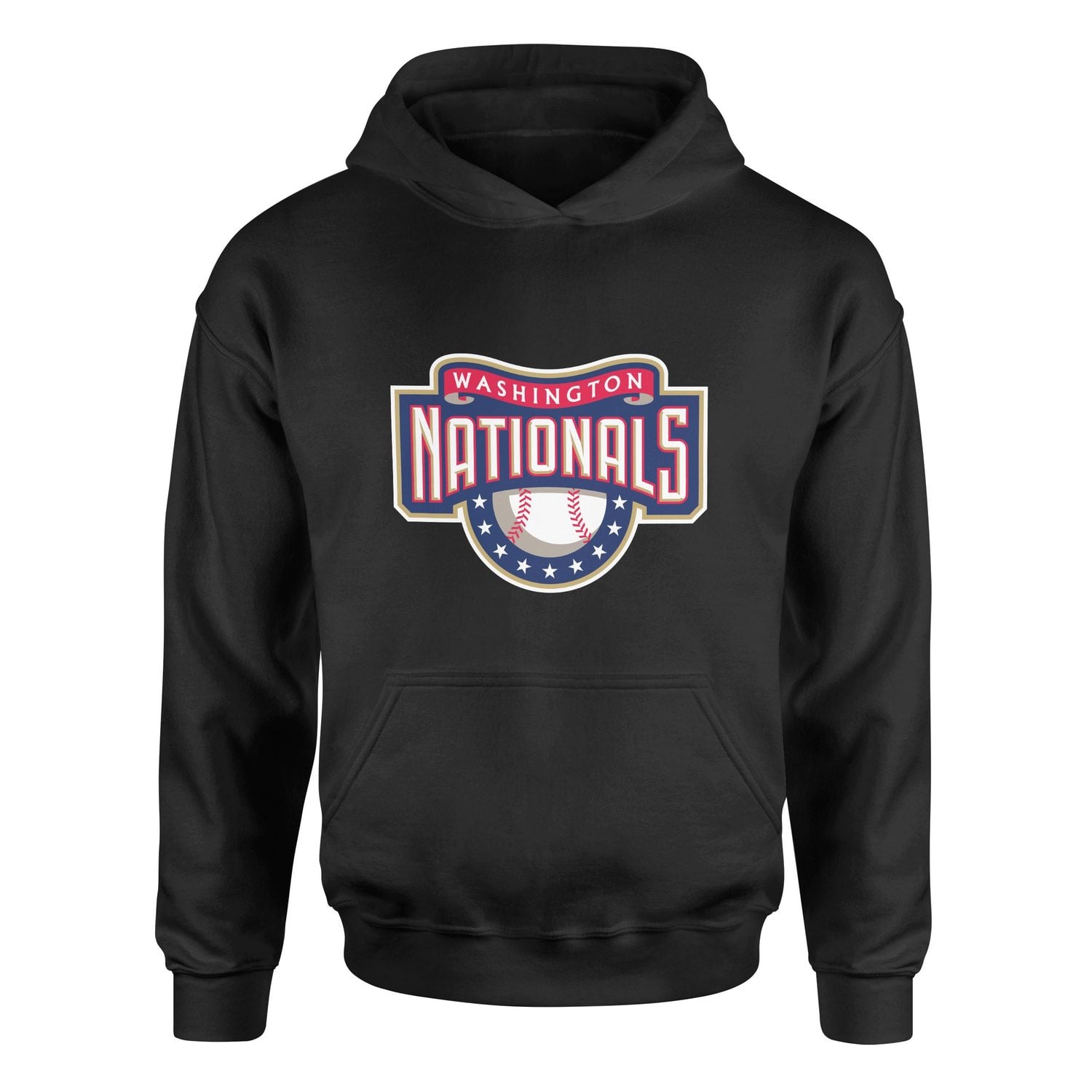Washington NATIONALS Retro Hoodie M - Siyah