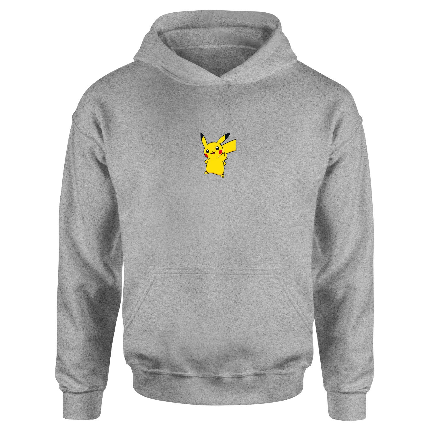Pikachu Icon | Pokemon Hoodie S - Gri