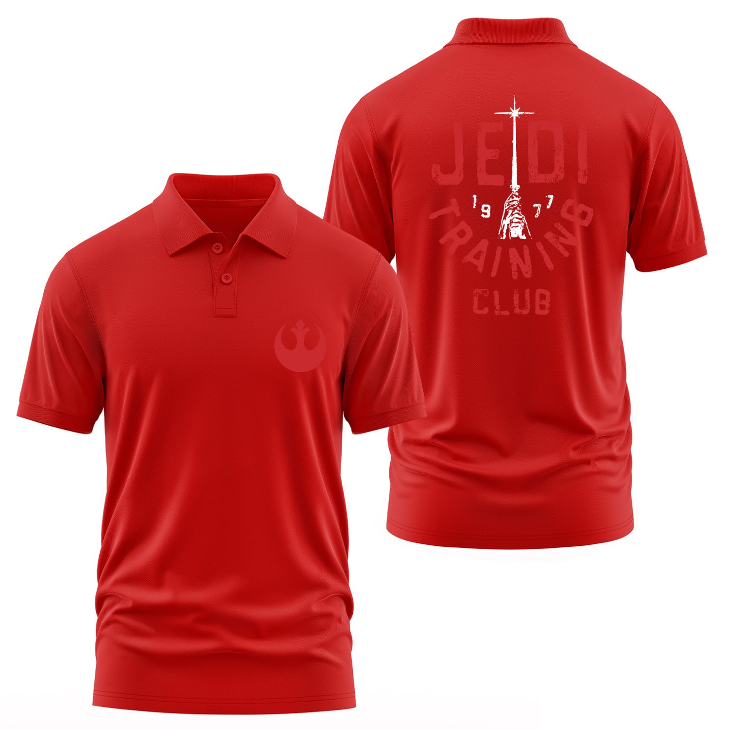 Jedi Training Club Polo Tişört XXL - Kırmızı
