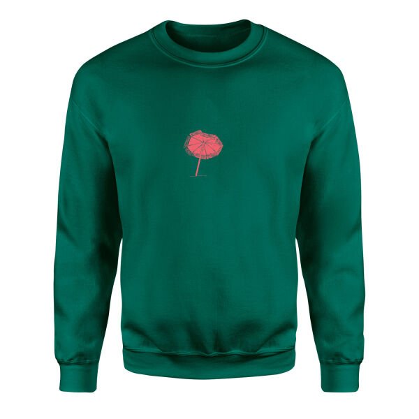 Beach Umbrella Sweatshirt XL - Nefti Yeşili