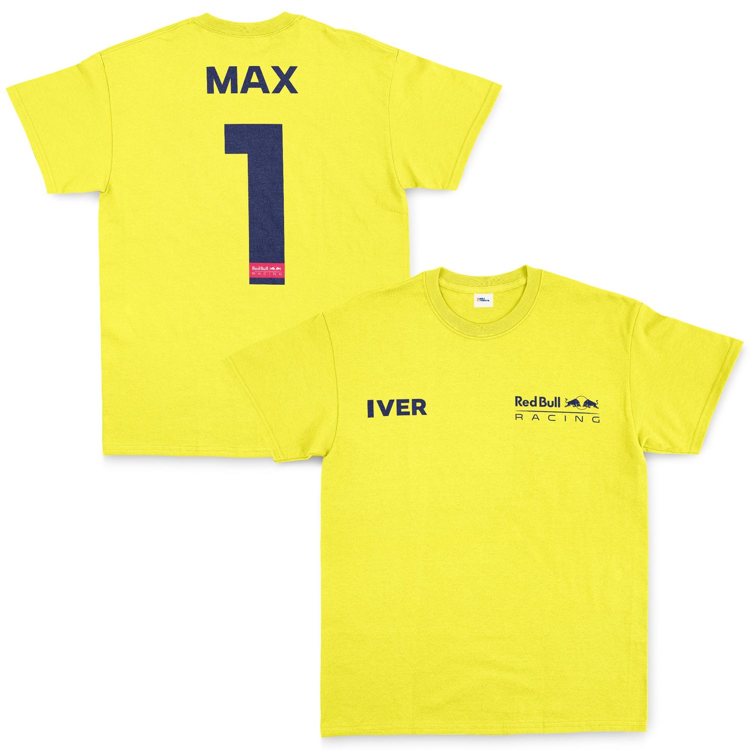 Max Verstappen Red Bull Racing Blue #1 Tişört M - Sarı
