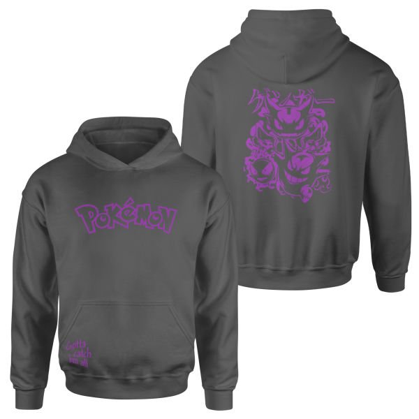 POKEMON Gengar SE Hoodie XL - Füme