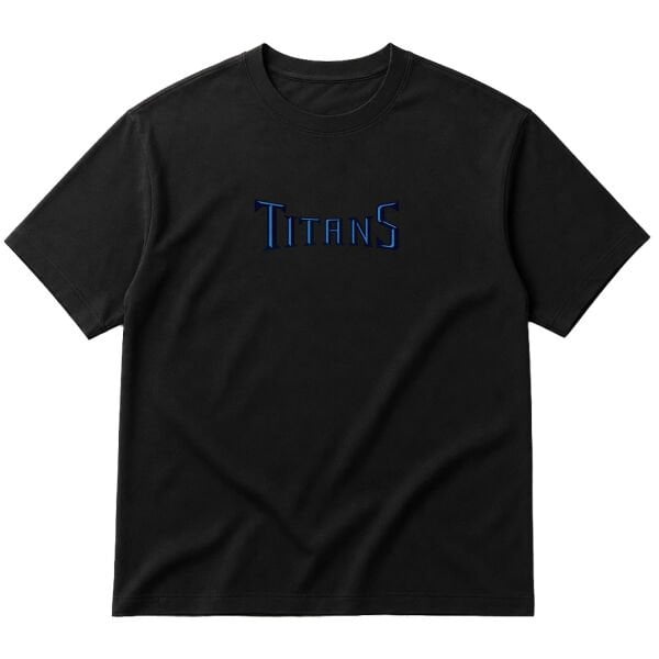 TN TITANS Iconic Oversize Tişört L - Siyah