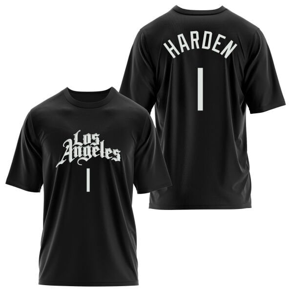 James Harden 1 Los Angeles Jersey Oversize Tişört M - Siyah