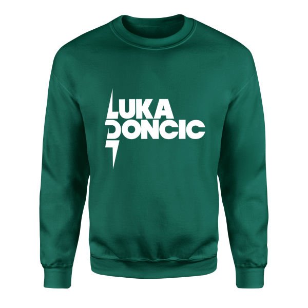 Luka Doncic Sweatshirt S - Nefti Yeşili