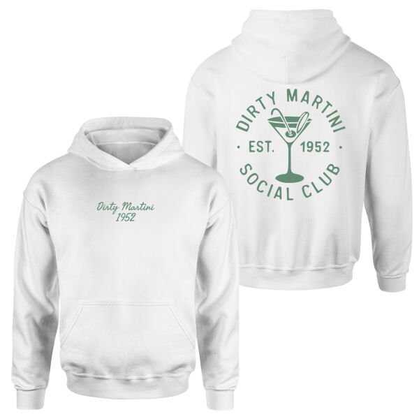 Dirty Martini 1952 Hoodie S - Beyaz
