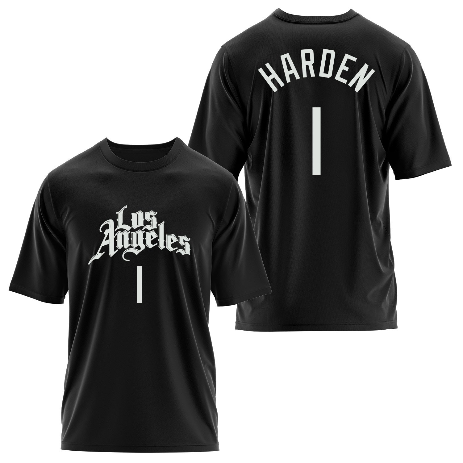 James Harden 1 Los Angeles Jersey Oversize Tişört L - Siyah