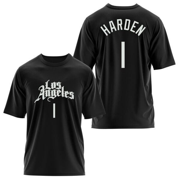 James Harden 1 Los Angeles Jersey Oversize Tişört L - Siyah