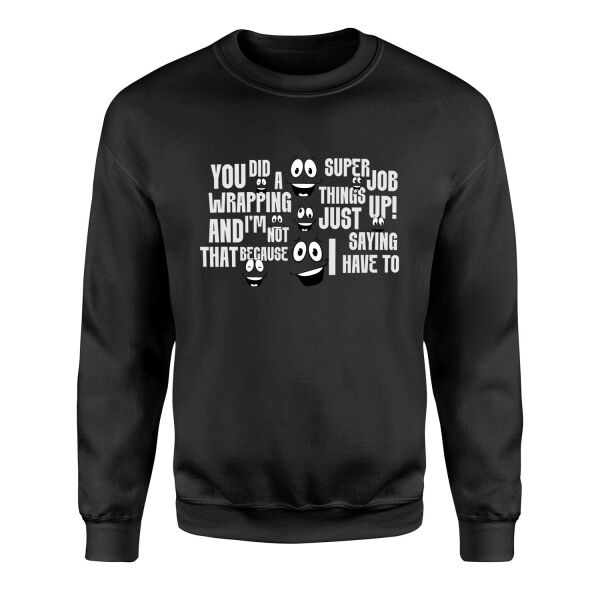 Yes Man Sweatshirt XL - Siyah