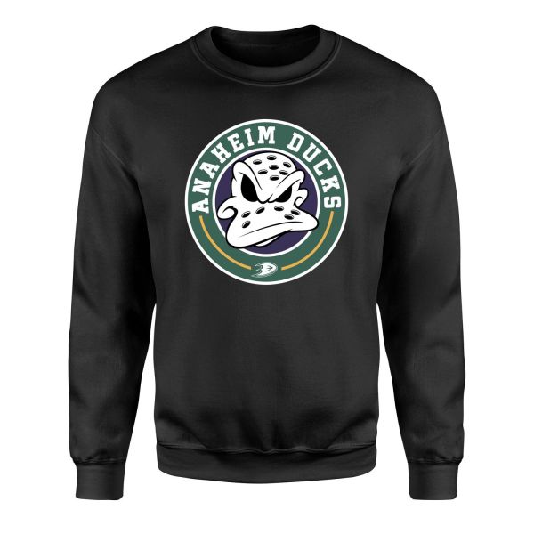 Anaheim Ducks Vintage Sweatshirt L - Siyah