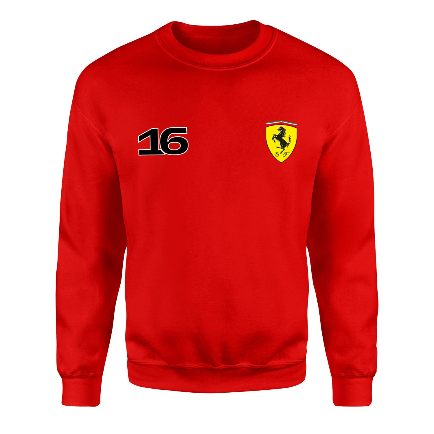 Charles Leclerc Ferrari #16 Sweatshirt XXL - Kırmızı