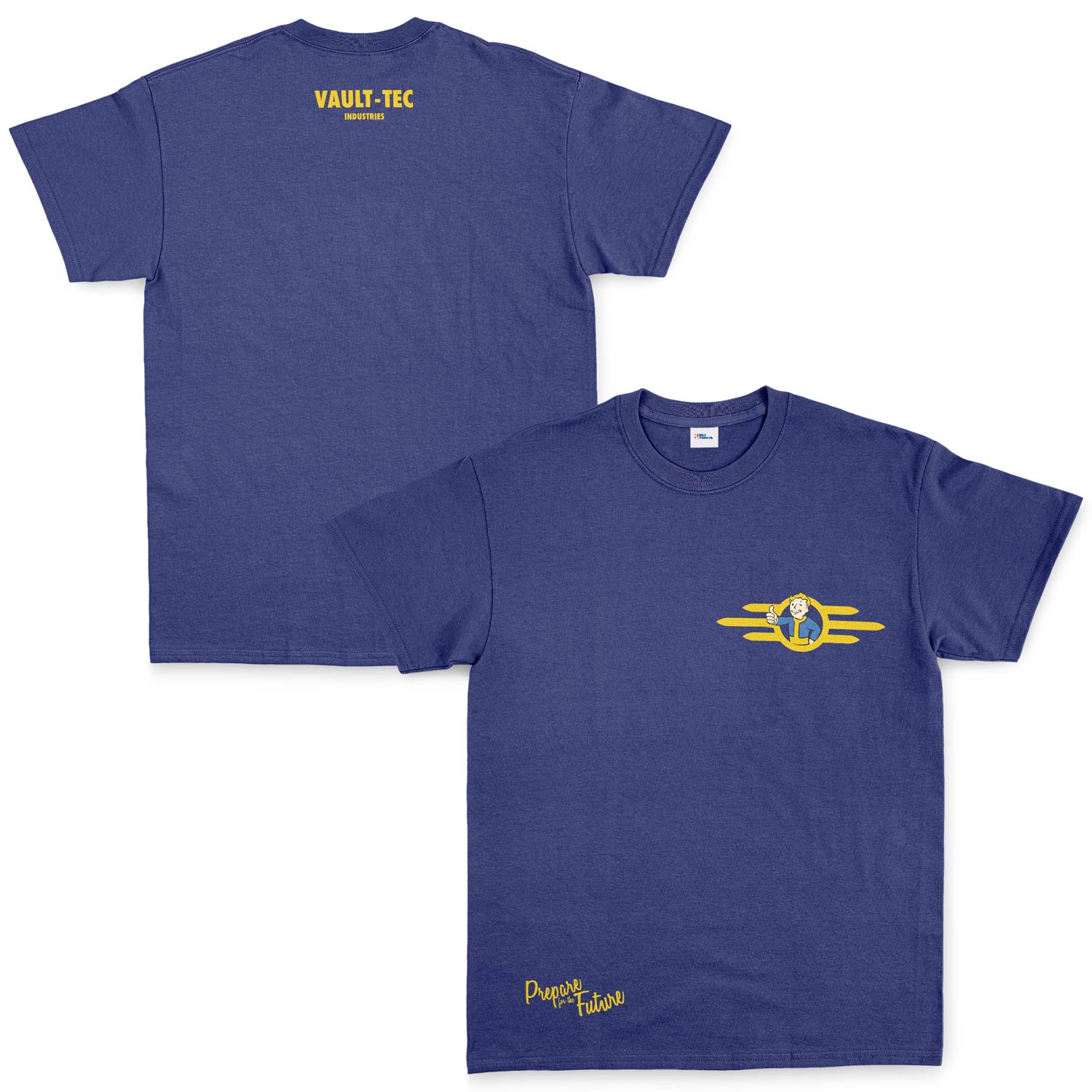 Prepare For The Future, Vault-Tec Tişört L - İndigo Mavisi | OUTLET