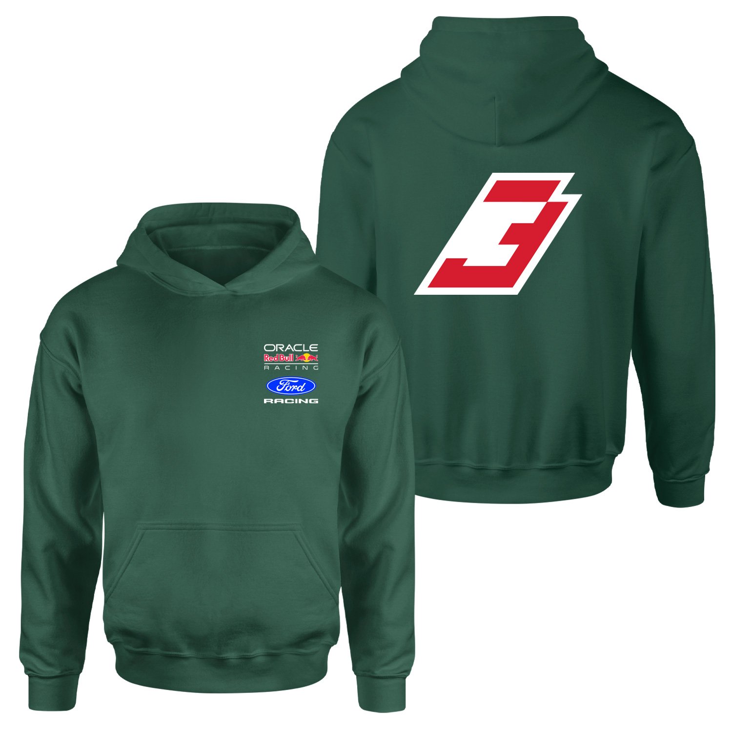 Max Verstappen Red Bull Jersey Hoodie M - Nefti Yeşili