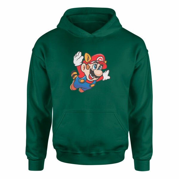 Super Mario Hoodie XXL - Nefti Yeşili