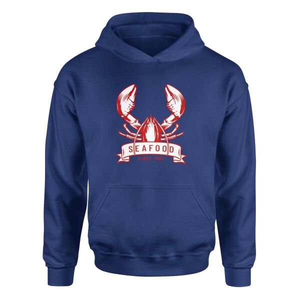 Seafood Hoodie S - İndigo Mavisi