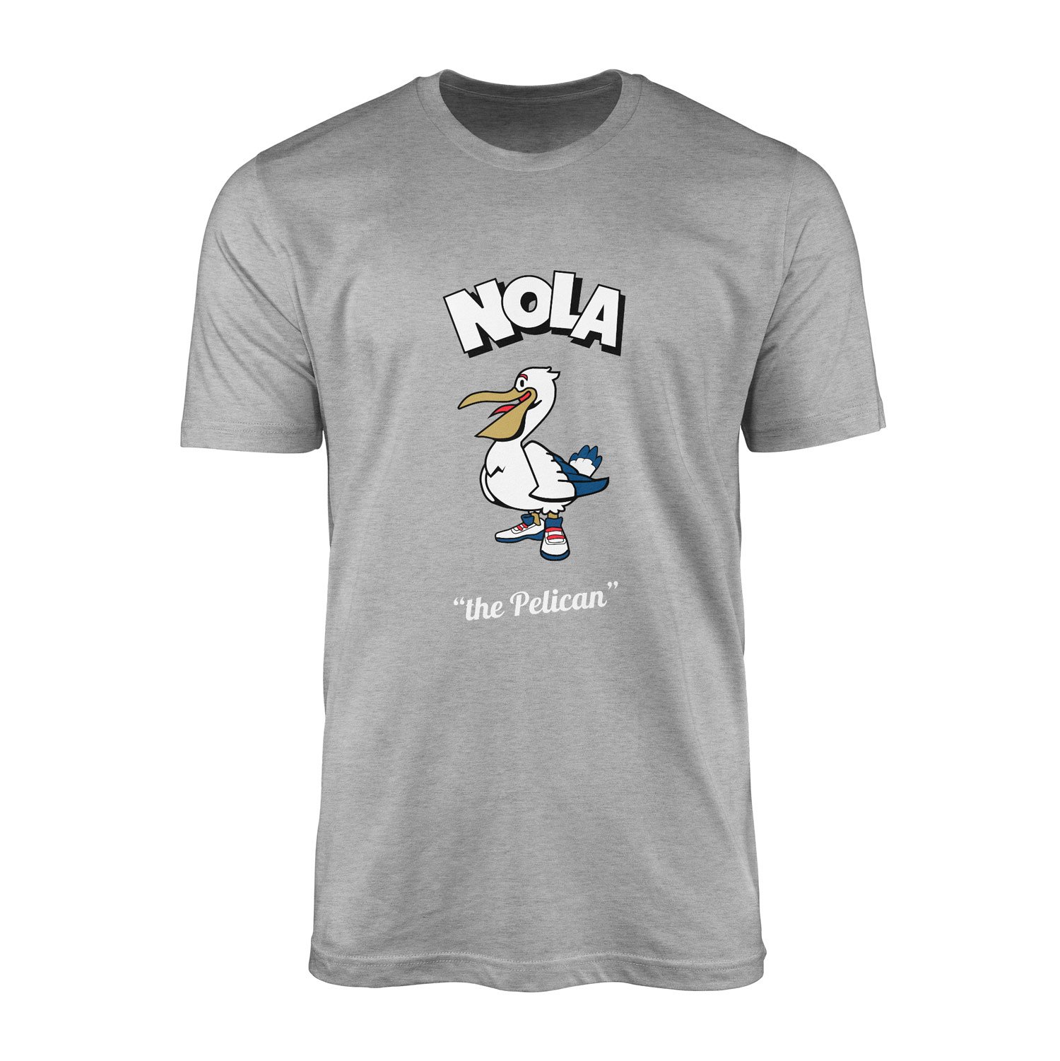NOLA Cartoon Tişört L - Gri