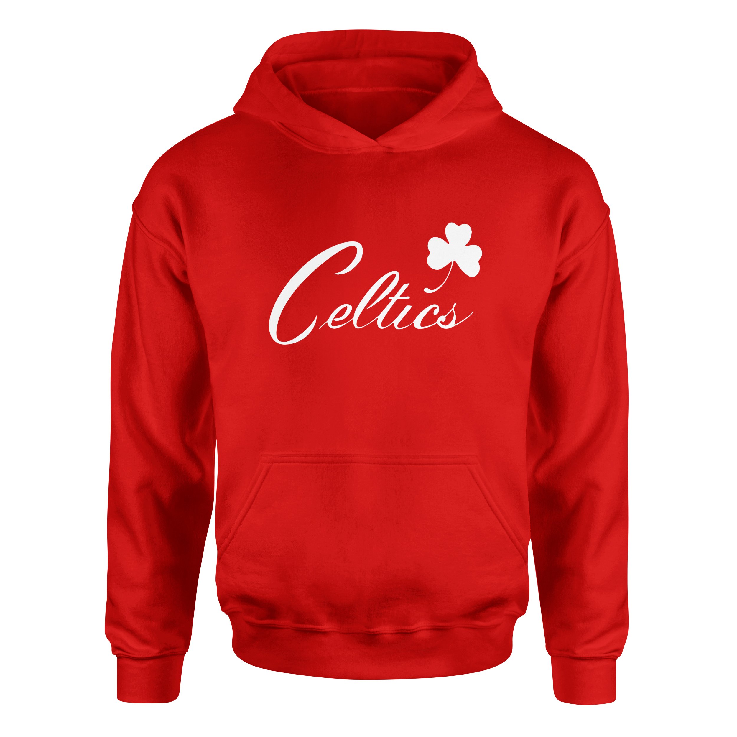 Celtics Cursive W Hoodie M - Kırmızı