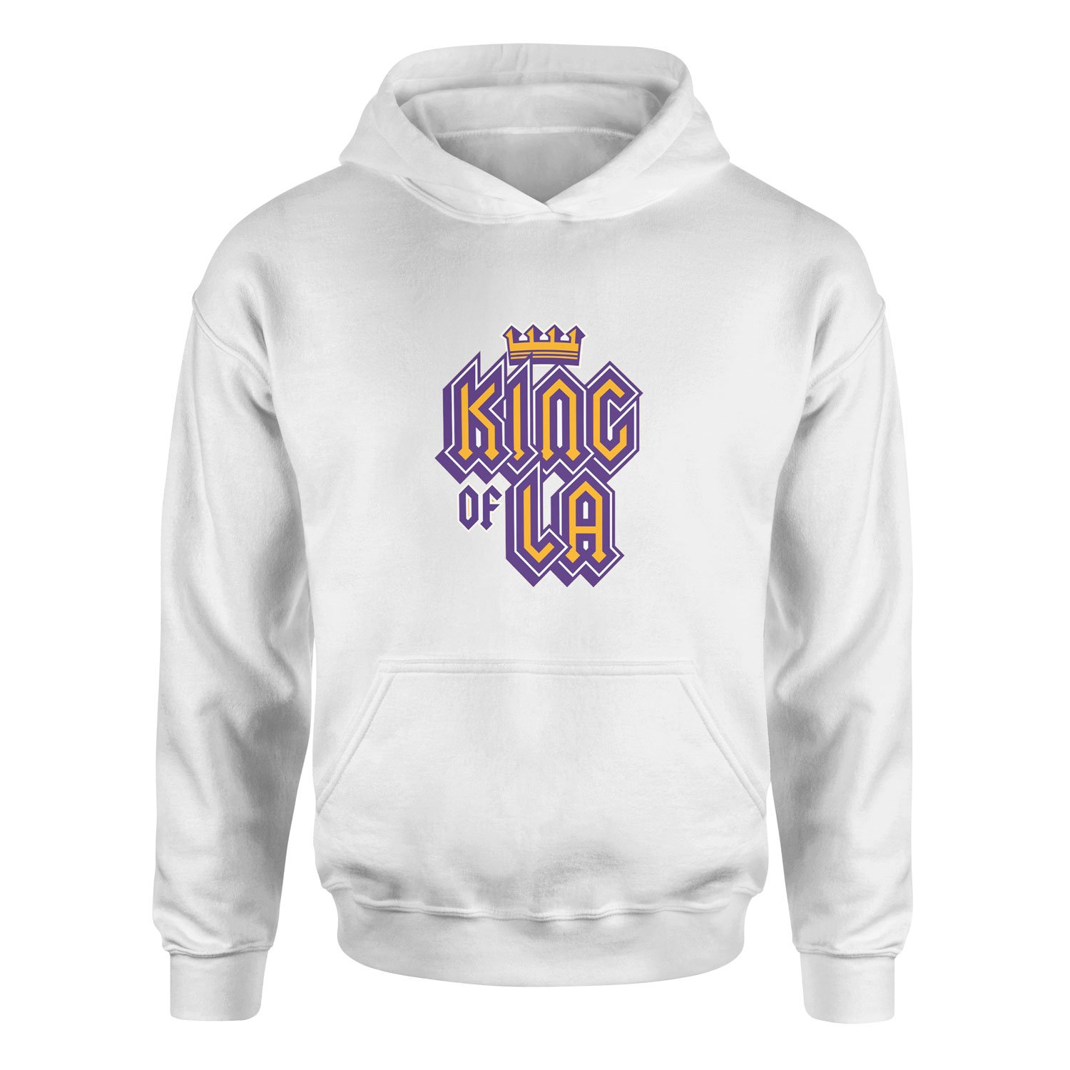 King of LA Hoodie S - Beyaz