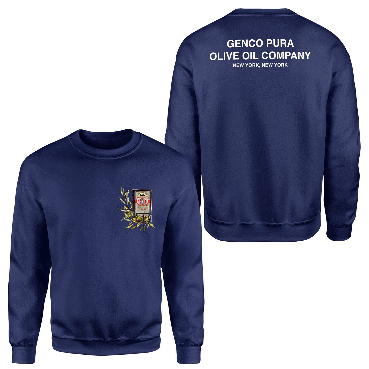Genco Olive Oil Company | The Godfather Sweatshirt L - İndigo Mavisi