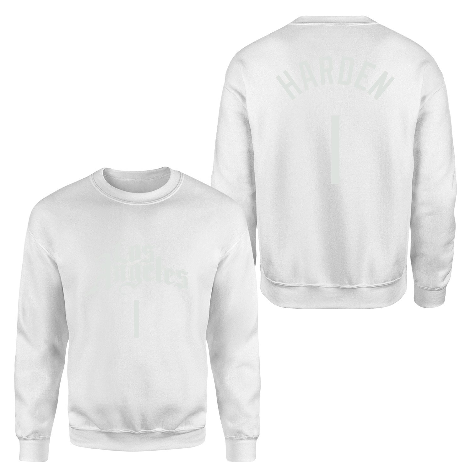 James Harden 1 Los Angeles Jersey Sweatshirt M - Beyaz