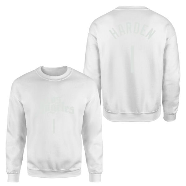 James Harden 1 Los Angeles Jersey Sweatshirt M - Beyaz