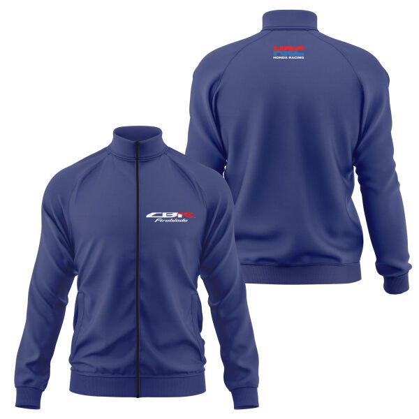 Honda CBRFB Fermuarlı Sweatshirt M - İndigo Mavisi