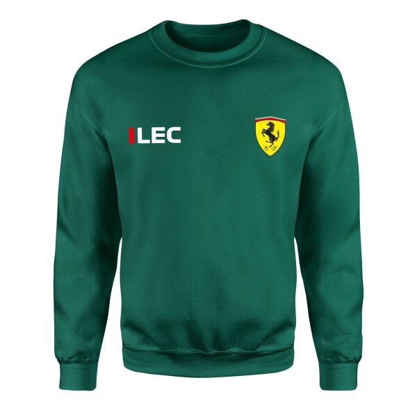 Charles Leclerc Ferrari #LEC ID Sweatshirt XL - Nefti Yeşili