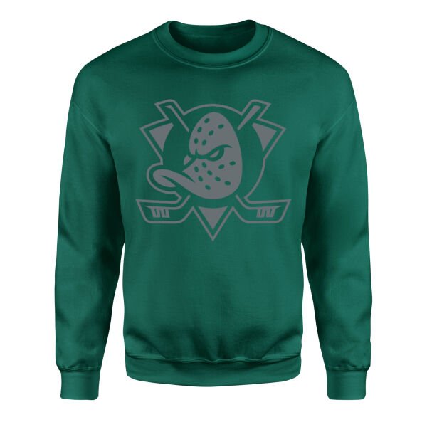 Anaheim Ducks Muted Shield Sweatshirt XL - Nefti Yeşili