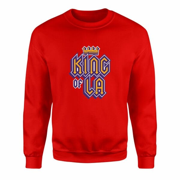 King of LA Sweatshirt XXL - Kırmızı