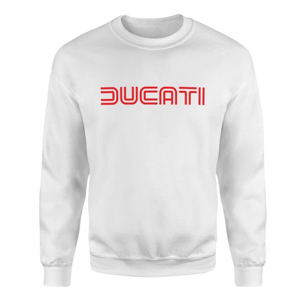 Ducati Racing Lines Sweatshirt L - Beyaz