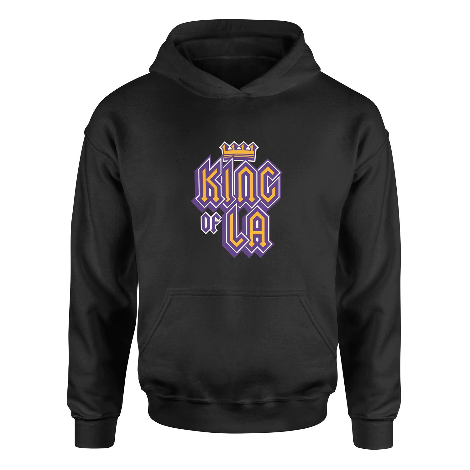 King of LA Hoodie S - Siyah