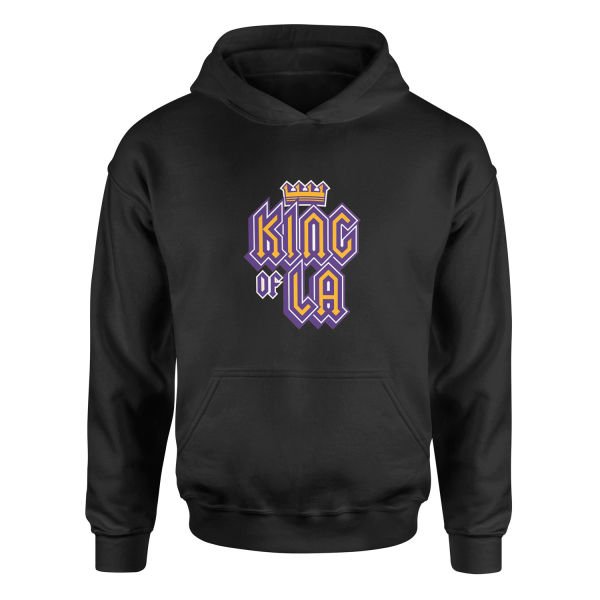 King of LA Hoodie S - Siyah