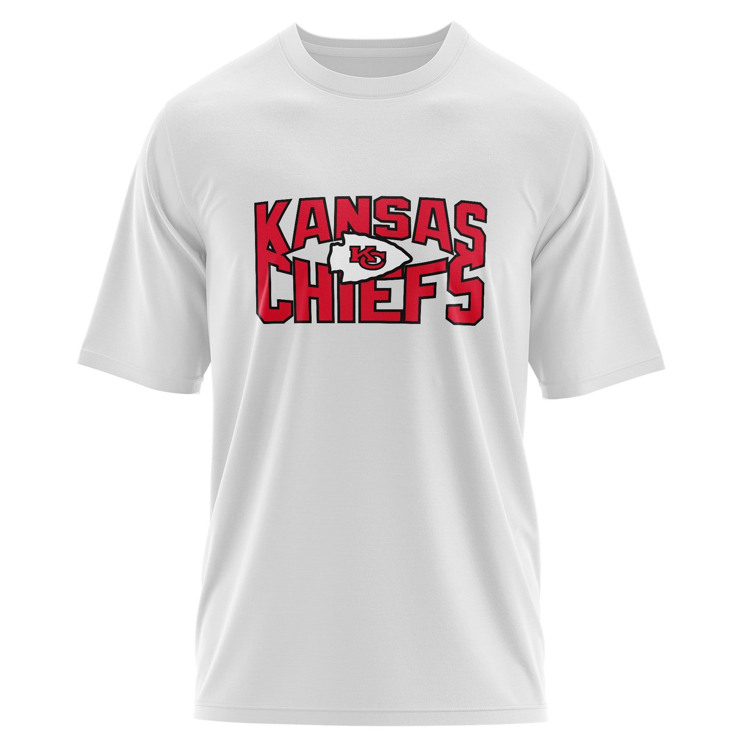 Kansas City Chiefs SQ Oversize Tişört M - Beyaz