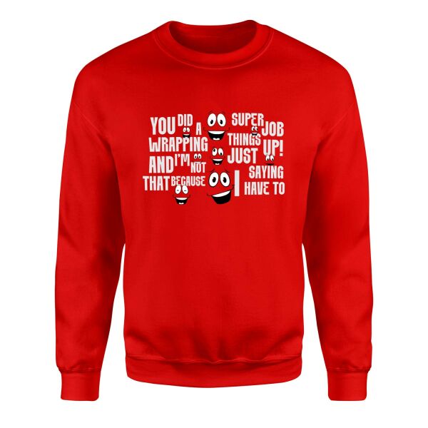 Yes Man Sweatshirt M - Kırmızı