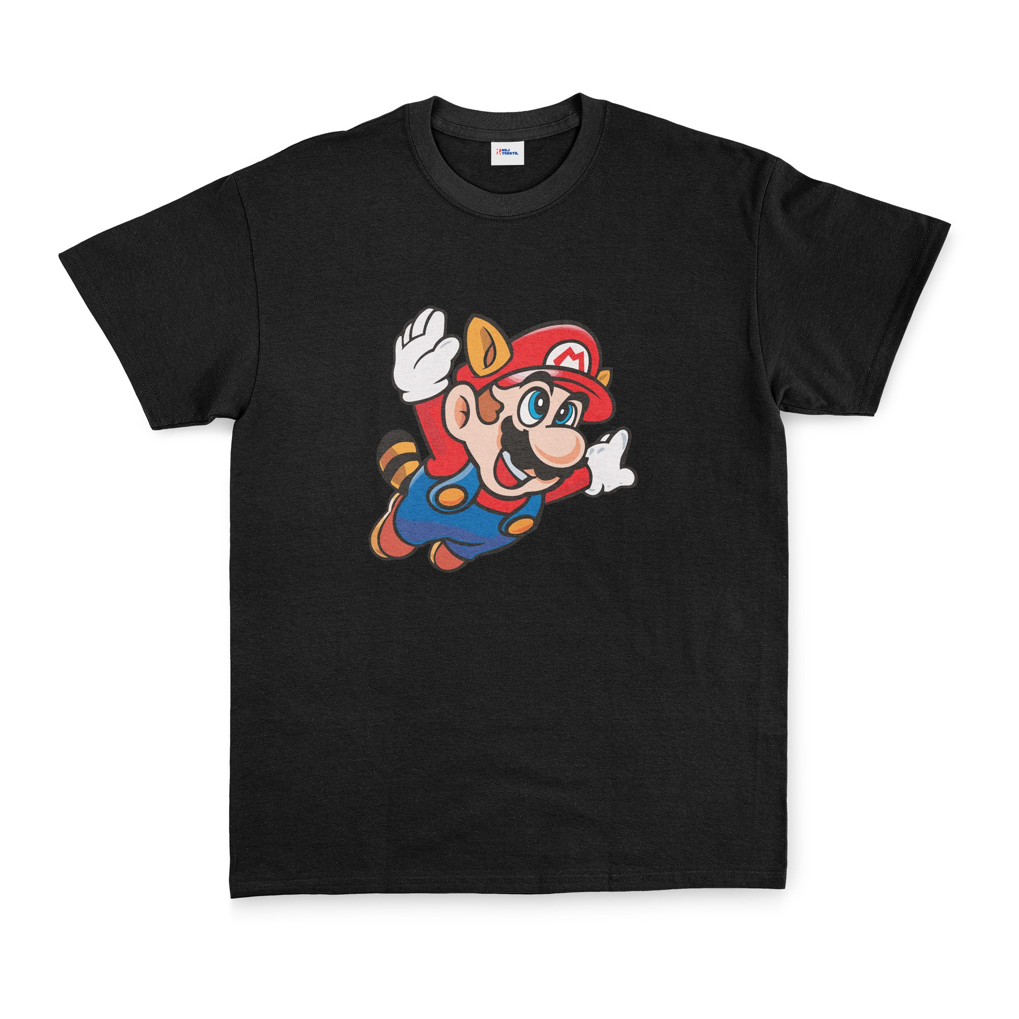 Super Mario Tişört XXL - Siyah