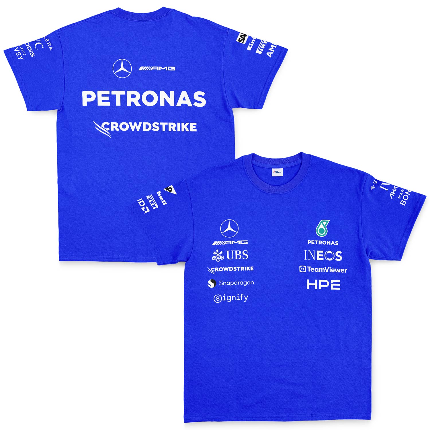 Mercedes AMG Petronas 2026 Teamline Tişört M - Mavi | OUTLET