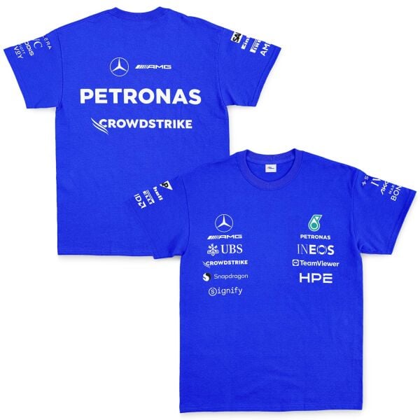 Mercedes AMG Petronas 2026 Teamline Tişört M - Mavi | OUTLET