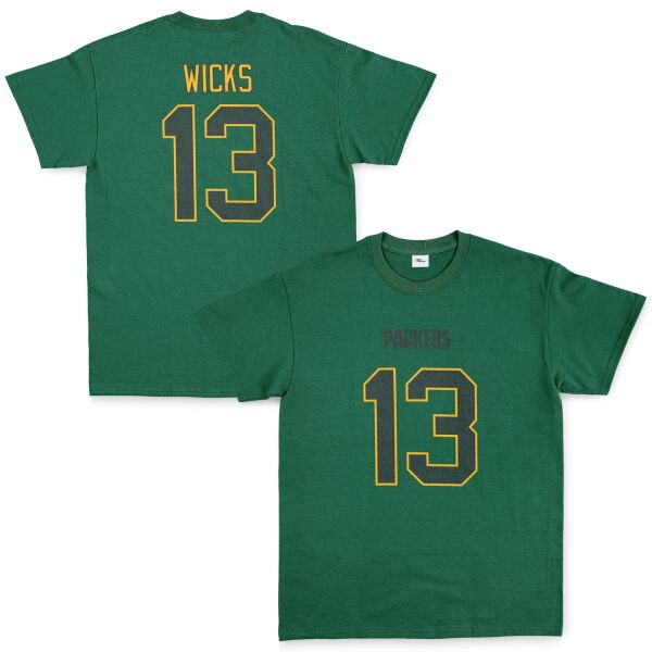 Dontayvion Wicks Green Bay Packers Tişört M - Nefti Yeşili