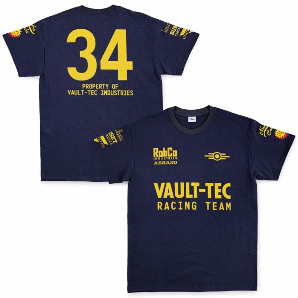 VAULT-TEC Racing Team Tişört S - Lacivert